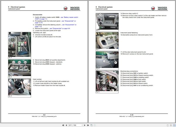 Wacker Neuson Telehandlers TH627 Service Manual and Diagram 1000363128 3