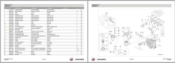 Wacker Neuson Wheel Loader 550 5055 5055L Spare Parts List 1000274206 2