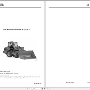 Wacker Neuson Wheel Loader WL55 WL57 Repair Manual WDF 6011 00EN 1