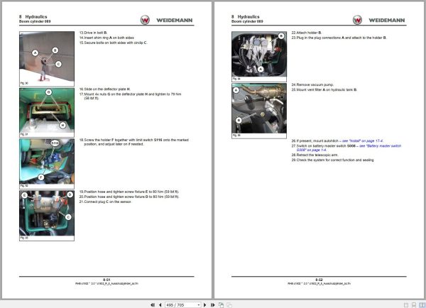 Weidemann Telehandlers T6027 Repair Manual 1000363125 2