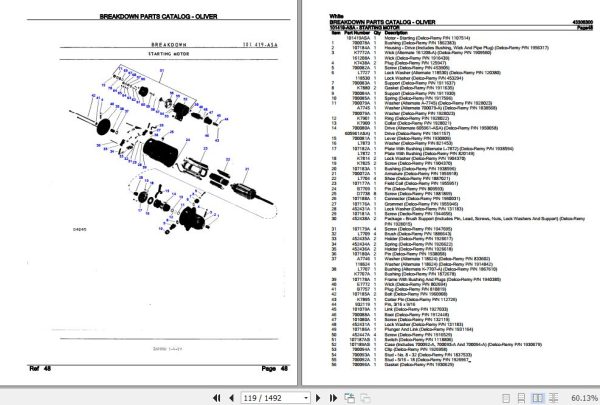 White Breakdown Parts Catalog 43305300 3