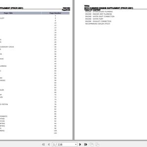 White Cummins Engine 8310 Parts Catalog 79021593 1