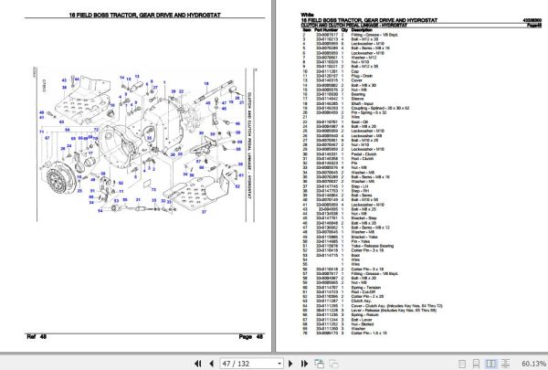 White Field Boss Tractor 16 Parts Catalog 43338300 2