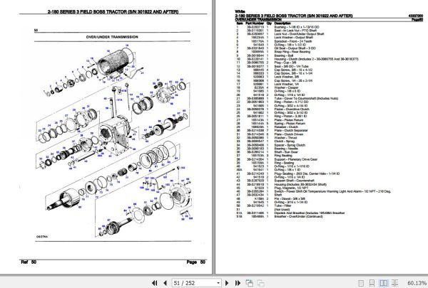 White Field Boss Tractor 2 180 Series 3 Parts Catalog 43329200 3