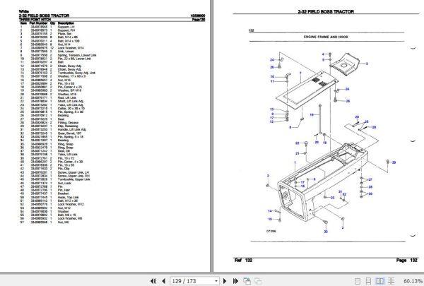White Field Boss Tractor 2 32 Parts Catalog 43338000 3