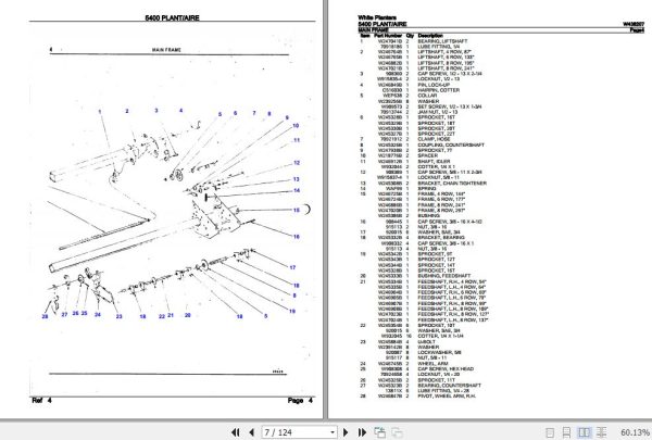 White Planters 5400 Plant 5400 Aire Parts Catalog W438207 2