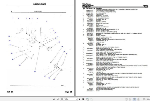 White Planters 5400 Plant 5400 Aire Parts Catalog W438207 3
