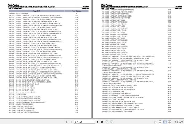 White Planters 8102 8104 8106 8108 8116 8122 8128 8138 Parts Catalog 00720651 1