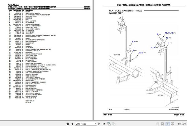 White Planters 8102 8104 8106 8108 8116 8122 8128 8138 Parts Catalog 00720651 3