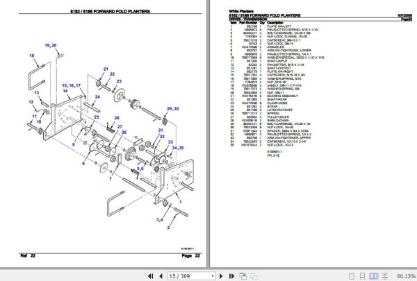 White Planters 8182 8186 Parts Catalog 00722038 2