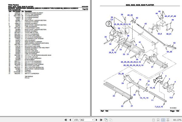 White Planters 8202 8222 8228 8248 Parts Catalog 00721975 3