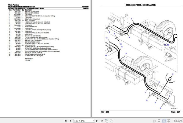 White Planters 8604 8606 8608 8616 Parts Catalog 00722039 3