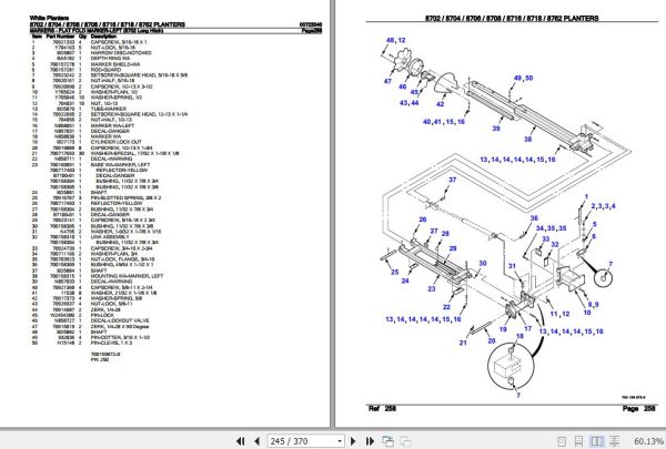 White Planters 8702 8704 8706 8708 8716 8718 8762 Parts Catalog 00722040 3