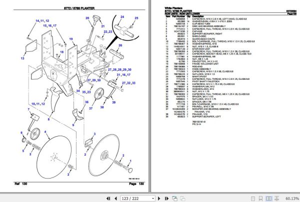 White Planters 8772 8788 Parts Catalog 00722094 3