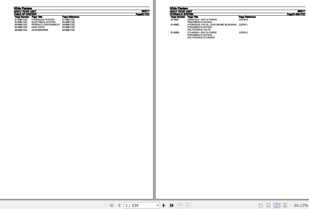 White Planters Gray Row Unit Parts Catalog 652217 1