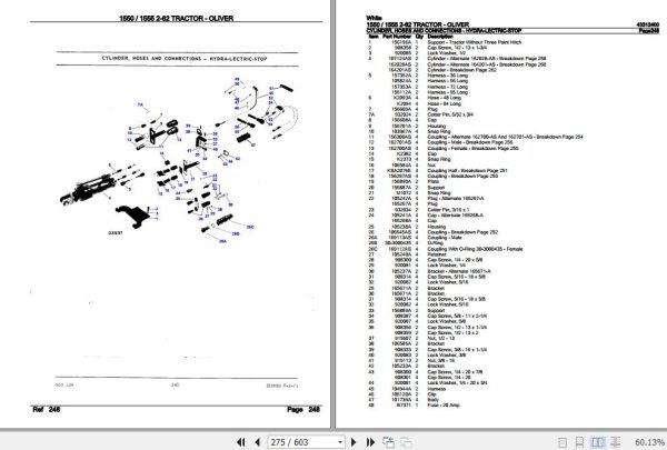 White Tractor 1550 1555 2 62 Parts Catalog 43312400 3