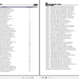 White Tractor 2050 2150 Parts Catalog 43308500 1