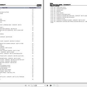 White Tractor 560 Parts Catalog C820R000 1