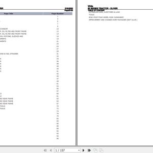 White Tractor 60 Series Parts Catalog S19H2000 1
