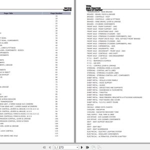 White Tractor 6045 Parts Catalog 79017010 1