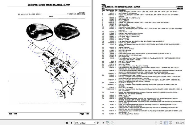 White Tractor 66 Super 66 660 Series Parts Catalog S1970000 3