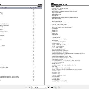 White Tractor 770 880 Parts Catalog 43302800 1