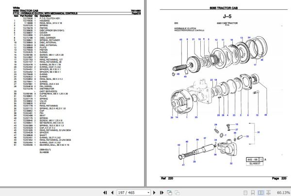 White Tractor Cab 6065 Parts Catalog 79014893 3