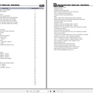 White Tractor G1000 Parts Catalog R2112B00 1