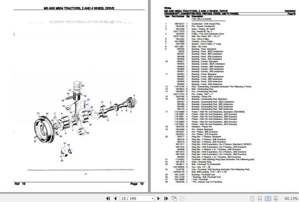 White Tractors M5 And M504 Parts Catalog R2020B00 3