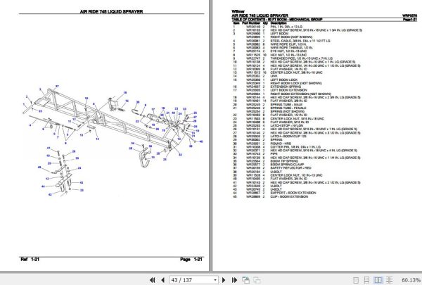 Willmar Liquid Sprayer Air Ride 745 Parts Catalog WRP0378 3