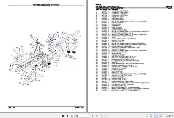 Willmar Liquid Sprayer Air Ride 765 Parts Catalog WRP0379 3