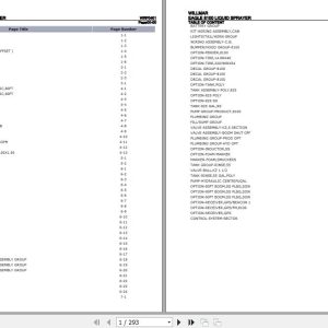 Willmar Liquid Sprayer Eagle 8100 Parts Catalog WRP0401 1