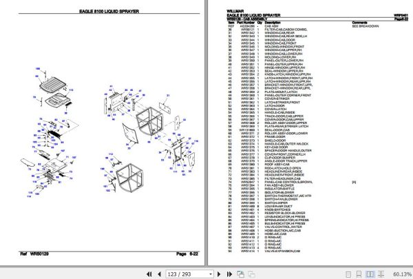 Willmar Liquid Sprayer Eagle 8100 Parts Catalog WRP0401 3