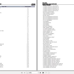 Willmar Liquid Sprayer Eagle 8500 Parts Catalog WRP0409 1