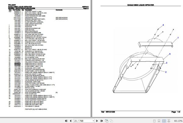 Willmar Liquid Sprayer Eagle 8600 Parts Catalog WRP0413 2
