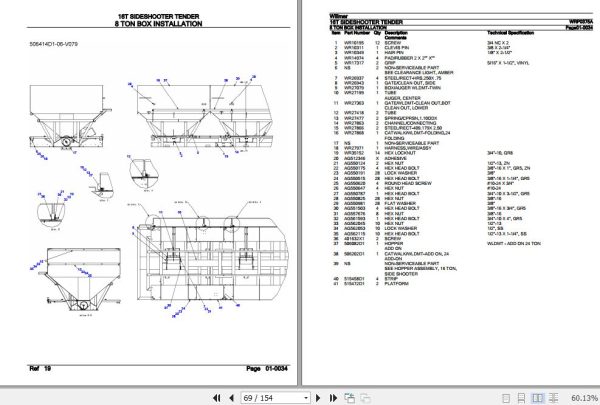 Willmar Tender 16T Sideshooter Parts Catalog WRP0375A 3