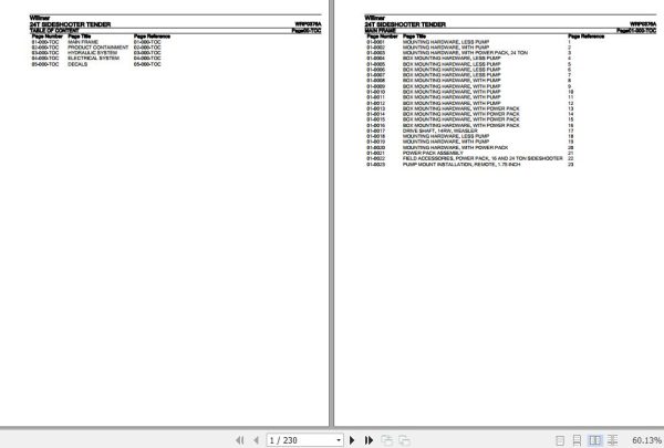 Willmar Tender 24T Sideshooter Parts Catalog WRP0376A 1