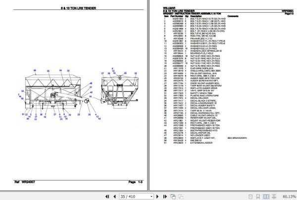Willmar Tender 8 10 TON LRS Parts Catalog WRP0365A 3