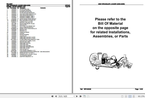 Willmar Wrangler Loader 4500 Parts Catalog WRP0407 3
