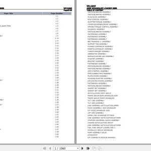 Willmar Wrangler Loader 4550 Parts Catalog WR134906 1