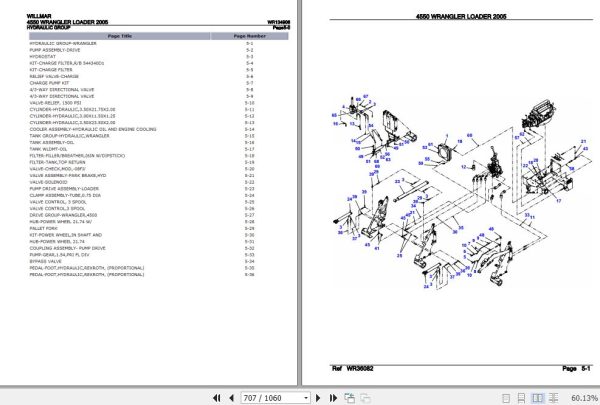 Willmar Wrangler Loader 4550 Parts Catalog WR134906 3