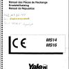 Yale Forklift MS14 MS16 Diagrams and Parts Catalog 542148915 1