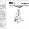 Yale Lift Truck D849 MR14 MR25 Part Manual 550066256 1