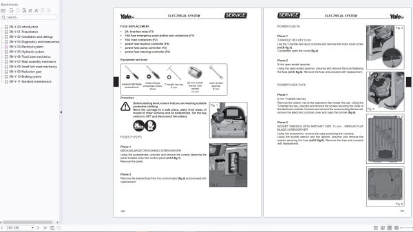 Yale Lift Truck D849 MR14 MR25 Service Manual 550066261 2