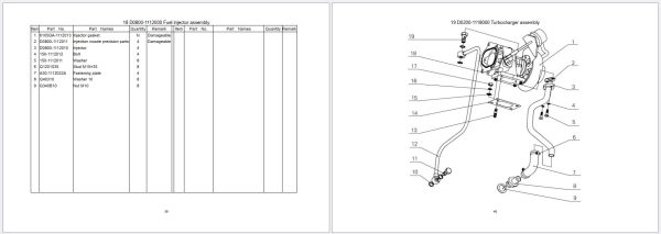 Yuchai Diesel Engine YC4D Parts Catalog 2