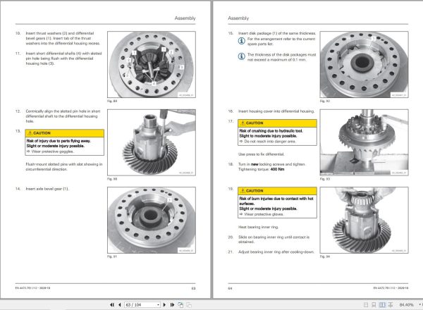 ZF Axle MT L 3110II Repair Instructions Manual 4474.758.107 2