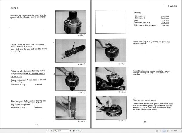 ZF Axle Transfer Cases 3AVG210 Repair Manual 5871020002E 2