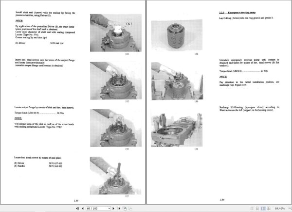 ZF Hydrostatic Powershift Transmission 3AVG310 Repair Instructions Manual 5871025002 2