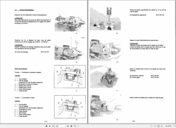 ZF Planetary Steering Beam APL 2010 Instructions And Repair Manual 5871516003F FR 2