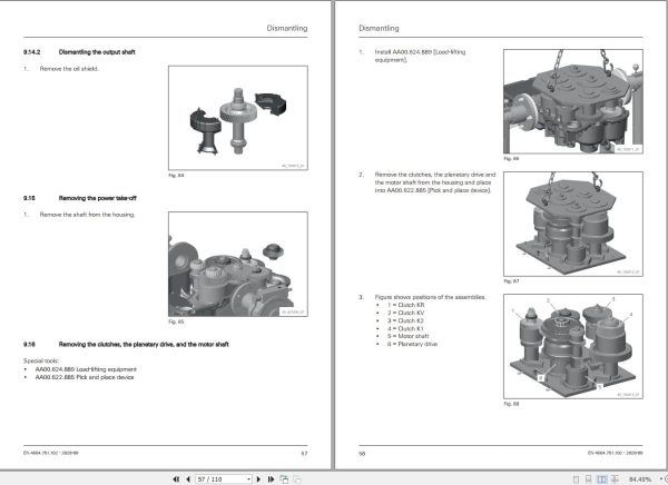 ZF Transmission CP190 CP210 CP230 Stage 2 Repair Instructions Manual 2